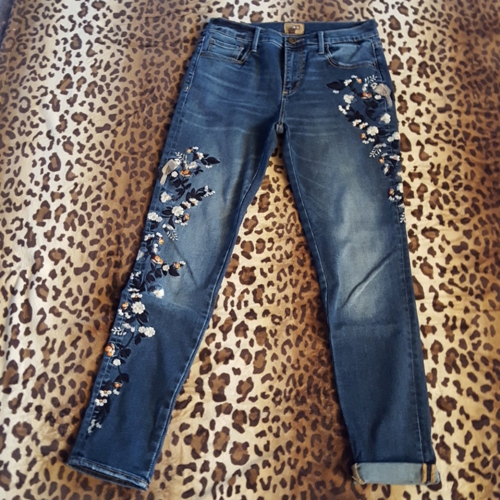 Driftwood Embroidery Jeans